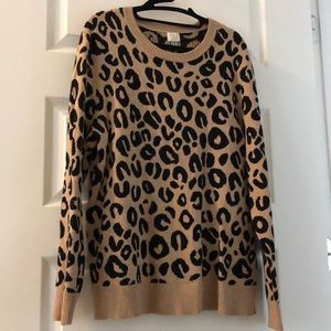 Leopard print sweater